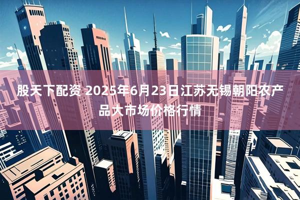 股天下配资 2025年6月23日江苏无锡朝阳农产品大市场价格行情